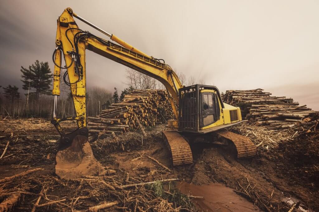 shipping equipment in oregon on flatbeds