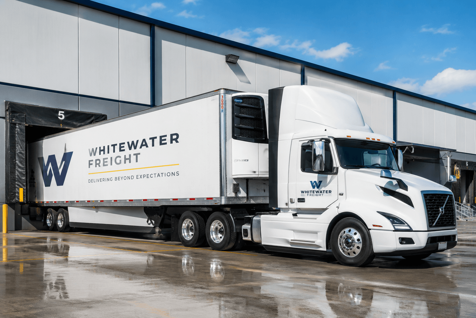 Refrigerated truckload trailer for Whitewater Freight reefer shipping services